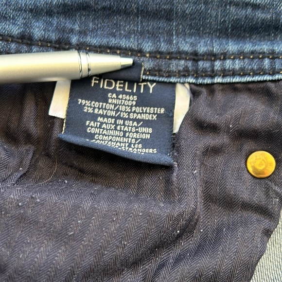 32x34 Fidelity Jimmy Slim Straight Leg Jeans (tall) - Picture 5 of 9